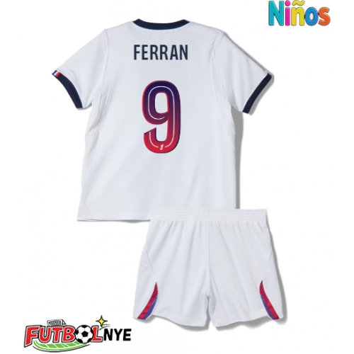 Camiseta Paris Saint-Germain Ferran Torres #9 Visitante Equipación para niños 2026-27 manga corta (+ pantalones cortos)